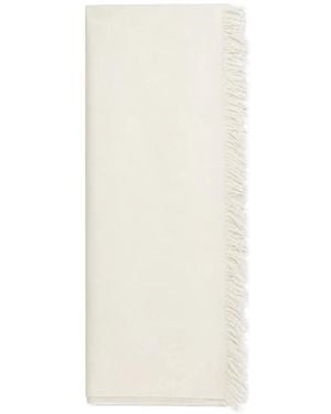 Brunello Cucinelli Fringed Scarf - White