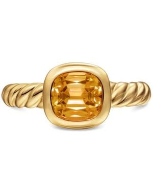 David Yurman 18Kt Dy Mercer Gelbgoldring Mit Zitrin - Mettallic