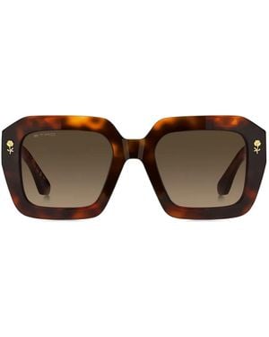Etro Occhiali Da Sole Geometrici - Marrone