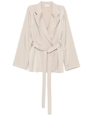 P.A.R.O.S.H. Belted Jacket - White