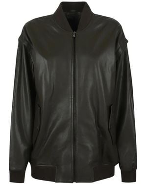 Enes Zip Bomber Jacket - Black