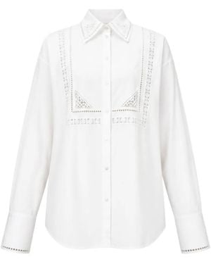 Ermanno Scervino Broderie-Anglaise Shirt - White