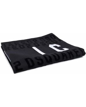 DSquared² Be Icon Beach Towel - Black