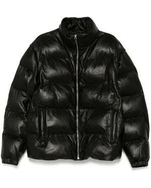Bally Leather 2-In-1 Padded Jacket - Black