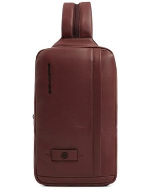 Piquadro Bolso De Piel Convertible - Morado