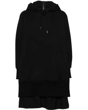 Sacai Felpa A Strati - Nero