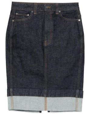 KHAITE Kendra Denim Skirt - Blue