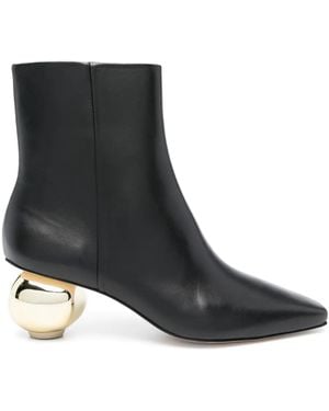 Cult Gaia Mari 50Mm Leather Boots - Black