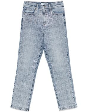 DKNY Vaqueros con logo de strass - Azul