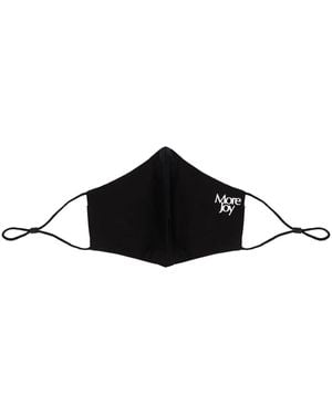 More Joy Logo Print Face Mask - Black