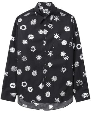 COMME DES GARÇON BLACK グラフィック シャツ - ブラック