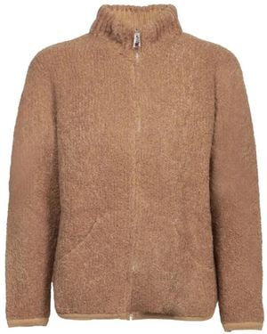Amaranto Teddy Full-Zip Cardigan - Brown