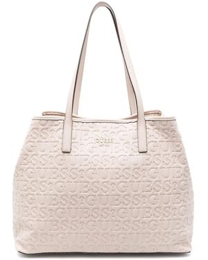 Guess ロゴ トートバッグ - ナチュラル