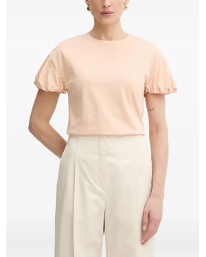 Twinset Puff-Sleeve T-Shirt - White