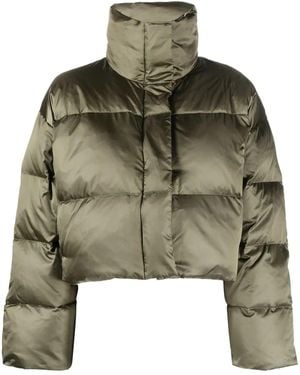 Calvin Klein Cropped Puffer Jacket - Green