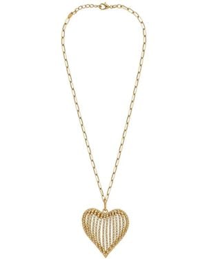 Rosantica Heart-Pendant Necklace - White