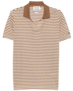 MC2 Saint Barth Rye Striped Top - Natural