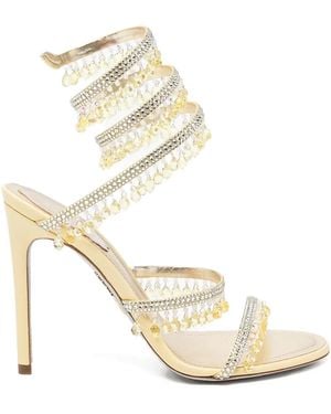 Rene Caovilla 105Mm Chandelier Sandals - Metallic