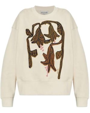 Munthe Nakoa Cotton Sweatshirt - White