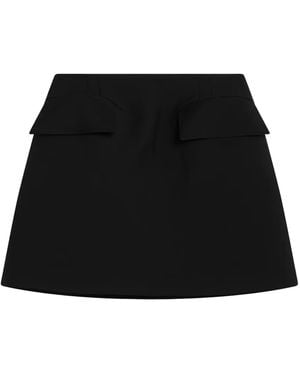 McQueen Wool Skirt - Black