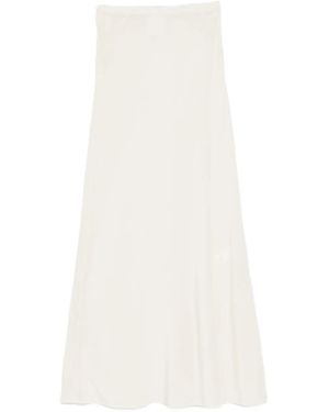 Paris Georgia Basics Falda Con Corte Al Bies - Blanco