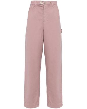 Objects IV Life Vaqueros Baggy Rectos Con Placa Del Logo - Rosa