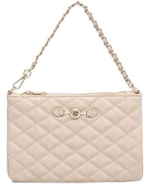 Guess Quilted Logo-Plaque Tote Bag - Natur