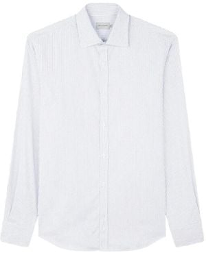 Paul & Shark Stripe-Pattern Cotton Shirt - White