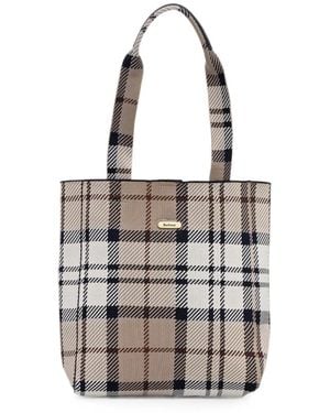Barbour Sac Cabas Layla À Motif Tartan - White