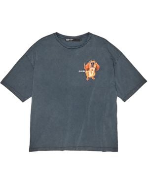 Bimba Y Lola Graphic Print T-Shirt - Blue