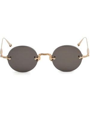 Matsuda Round-Frame Sunglasses - Gray