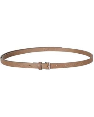 Tela Ceinture En Cuir À Fermeture Boucle - Blanc
