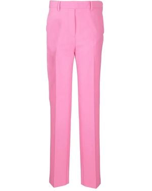 N°21 High-waisted Straight-leg Trousers - Pink