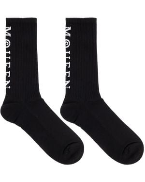 McQueen Calzini Con Decorazione - Nero