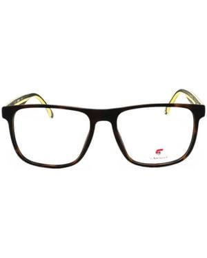 Carrera Tortoiseshell-Effect Rectangle-Frame Glasses - Black