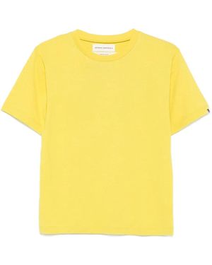 Extreme Cashmere Crew-Neck Short-Sleeve T-Shirt - Yellow