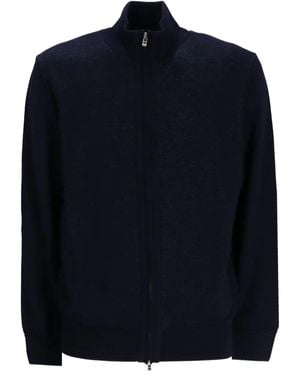 BOSS Zip-Up Cardigan - Blue