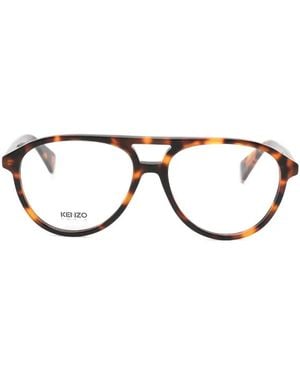 KENZO Gafas Con Montura Estilo Piloto - Marrón