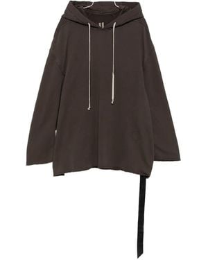 Rick Owens Drawstring Hoodie - Grey