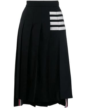 Thom Browne 4-Bar Pleated Skirt - Black
