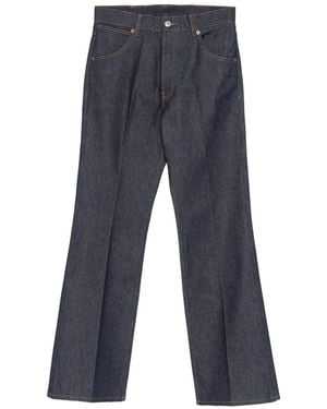 Husbands Topstitched Wool Denim - Blue