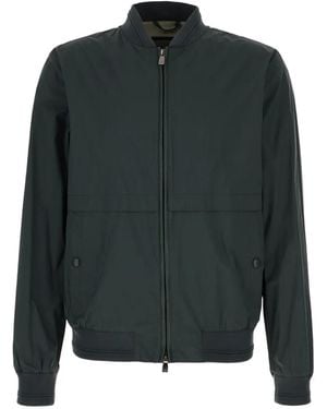 Corneliani Zip-Up Bomber Jacket - Green