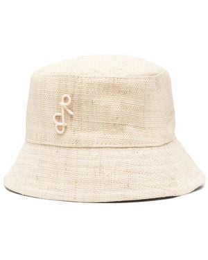 Ruslan Baginskiy Logo-Appliqué Bucket Hat - Natural