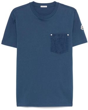 Moncler ロゴ Tシャツ - ブルー