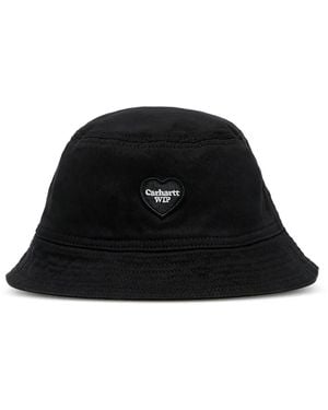 Carhartt Sombrero de pescador con logo de corazón - Negro