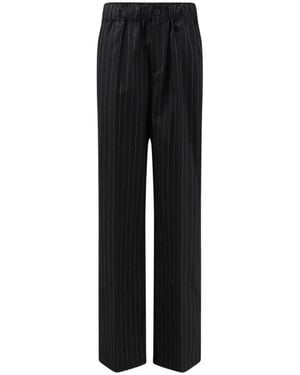 Semicouture Pinstripe-Pattern Pants - Black