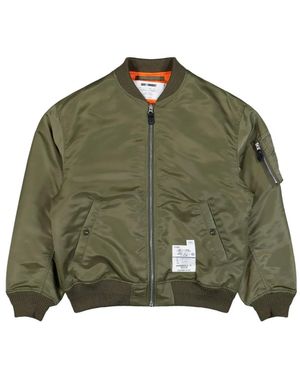 Neighborhood Veste Bomber À Patchs - Green