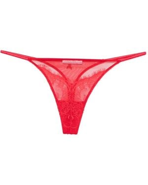 Patrizia Pepe Tanga De Encaje - Rojo