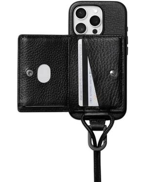 objcts.io Pebbled-Leather Iphone Case - Black