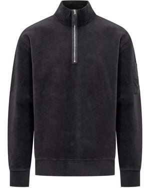 C.P. Company Half-zip Lens-detail Sweatshirt - ブルー